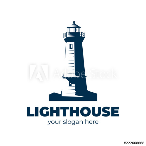 500x500 Lighthouse Logo Vector Design