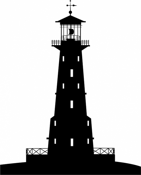 Download Lighthouse Silhouette Vector at Vectorified.com ...