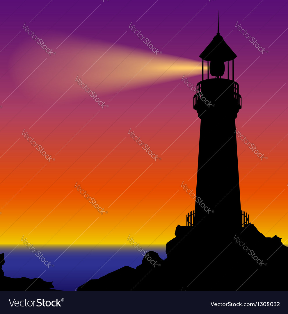 990x1080 Lighthouse Silhouette Sunset