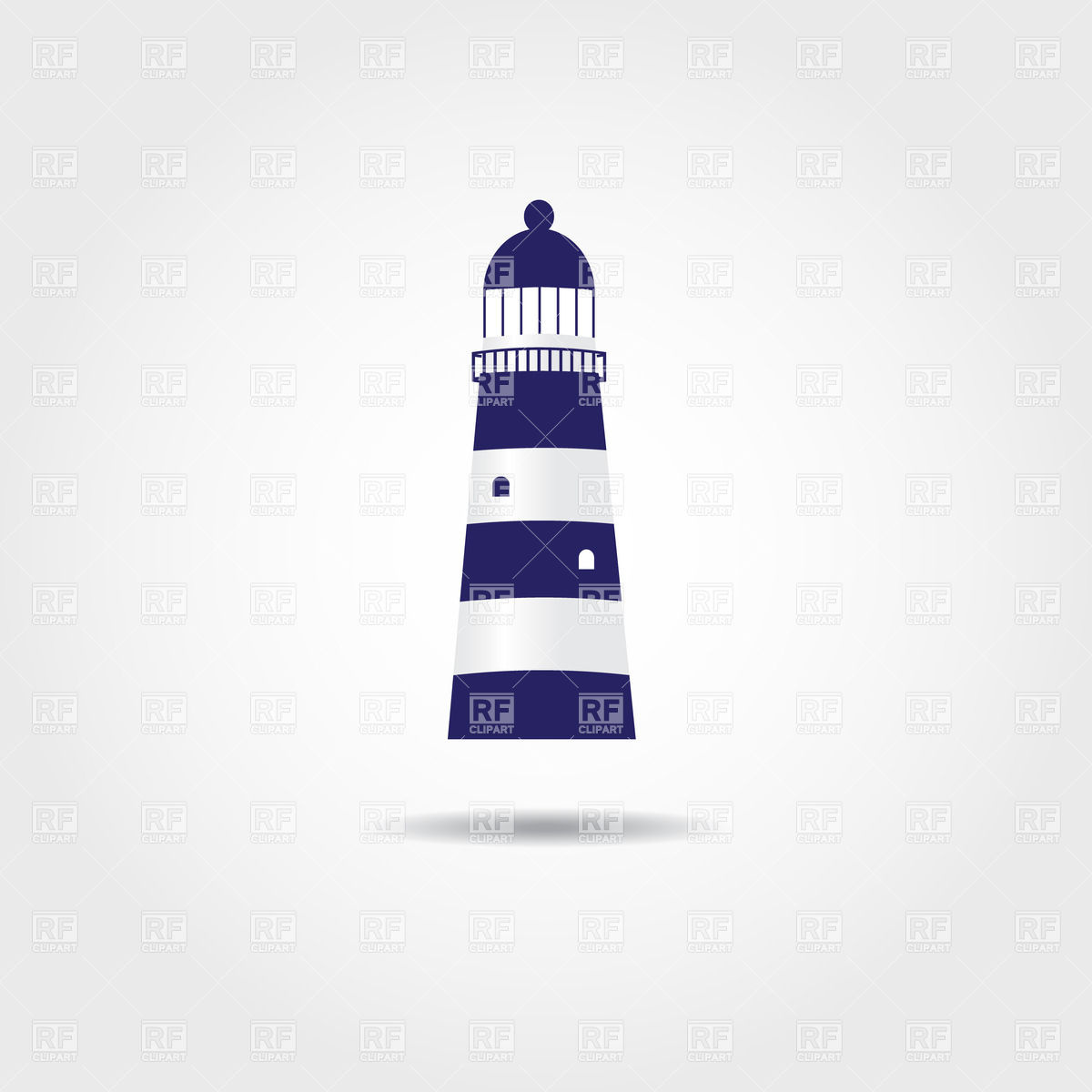 1200x1200 Typical Cartoon Lighthouse Vector Image Of Architecture, Buildings
