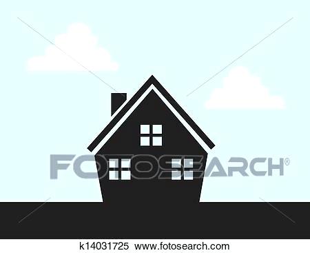 450x367 House Silhouette Vector