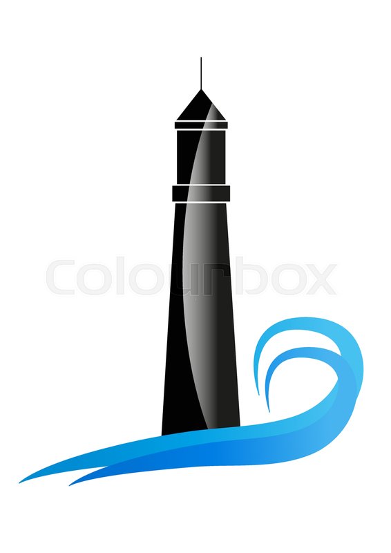 566x800 Lighthouse Silhouette Stock Vector Colourbox