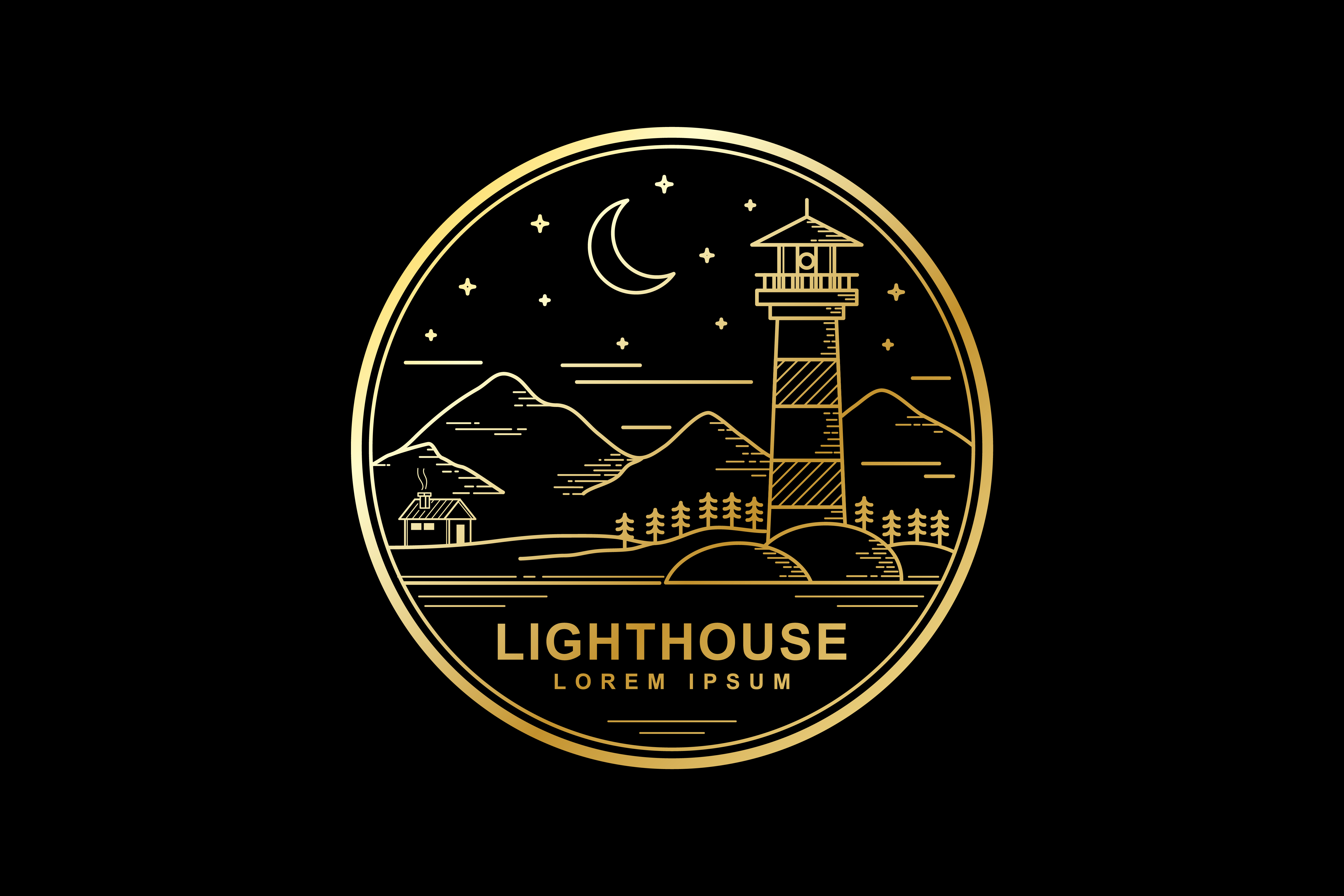 5208x3472 Lighthouse Vector Graphic