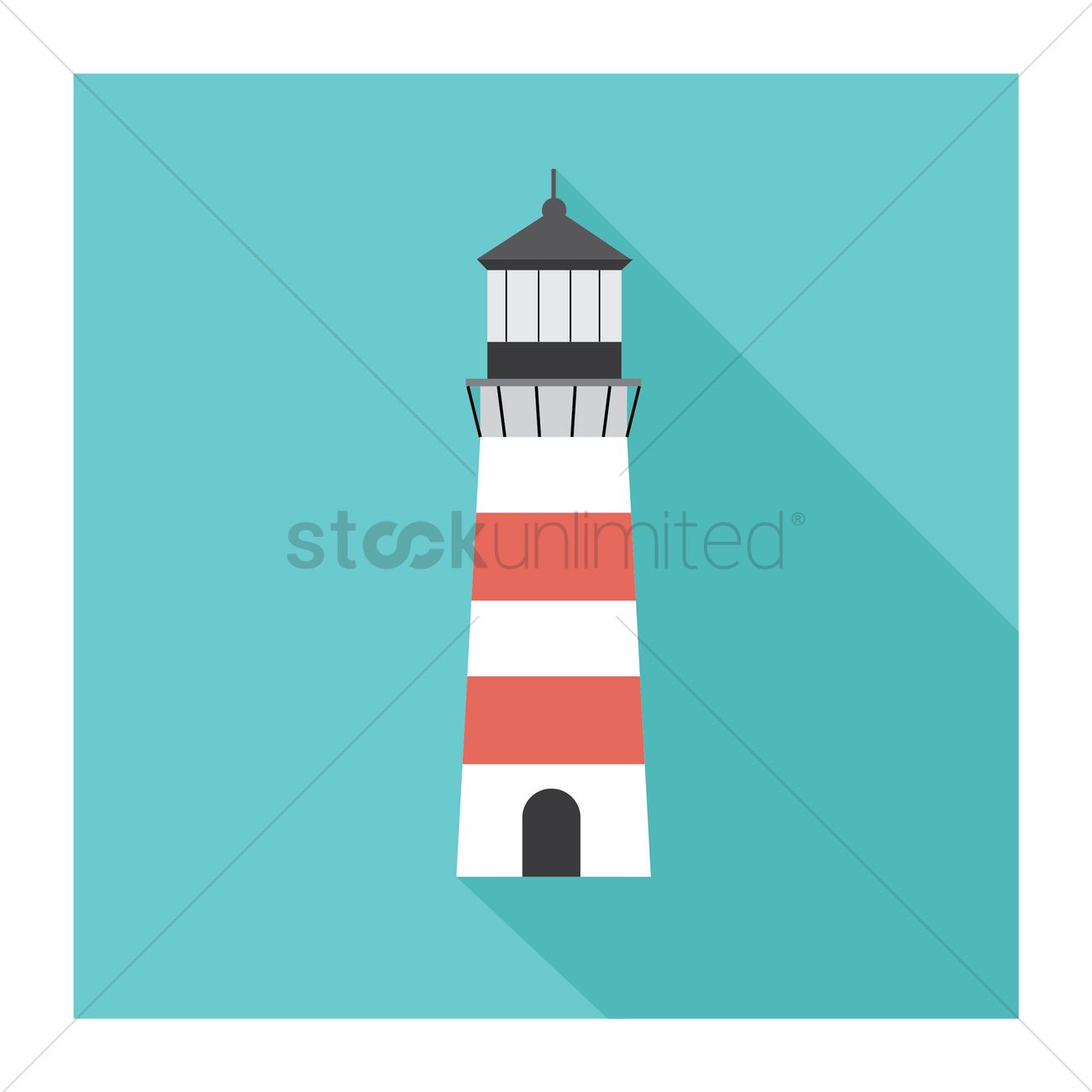 1300x1300 Lighthouse Vector Image