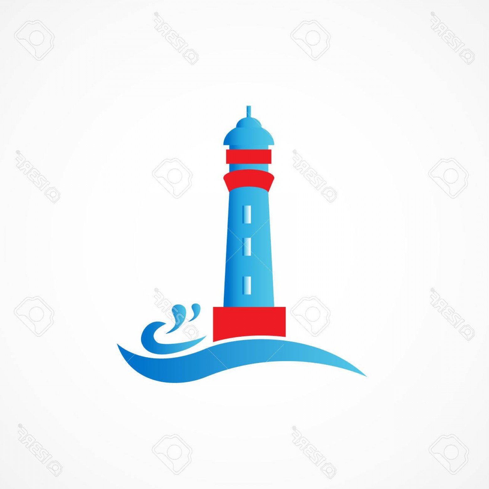 1560x1560 Photostock Vector Lighthouse Vector Icon Graphic Design Business