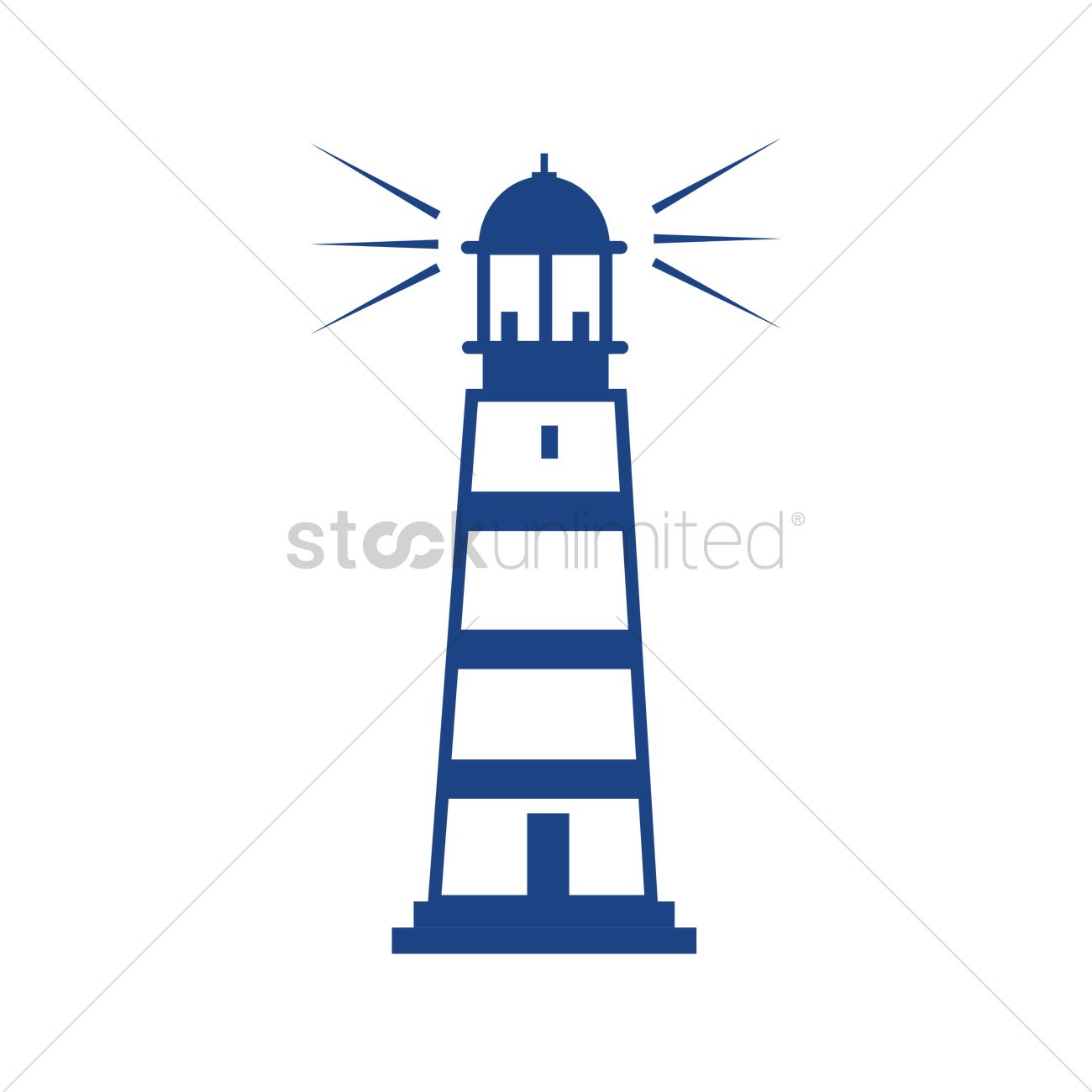 1300x1300 Free Lighthouse Vector Image