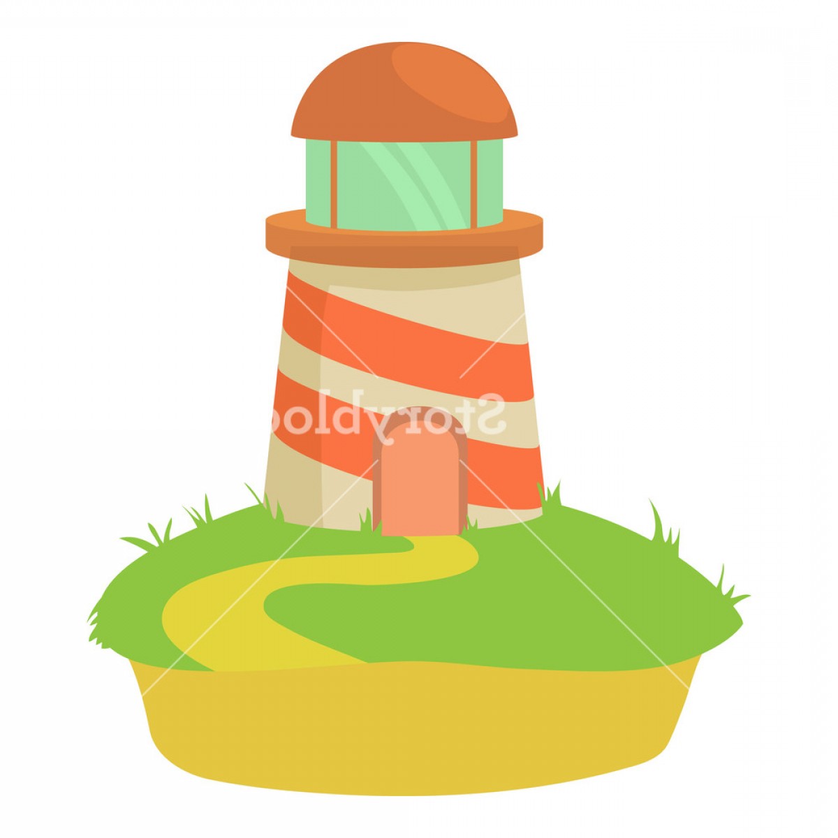 1200x1200 Lighthouse Icon Cartoon Illustration Of Lighthouse Vector Icon