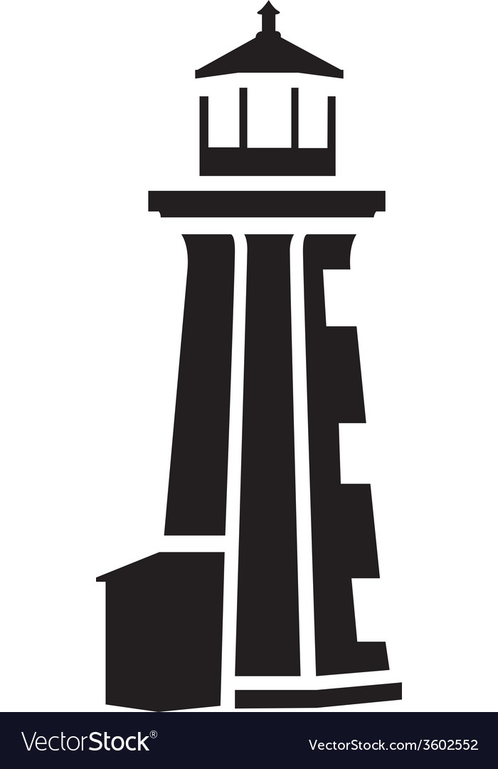 700x1080 Lighthouse Silhouette Vector