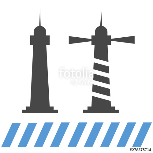 500x500 Lighthouse Vector Marine Lighthouse Icon Building Sea Stock