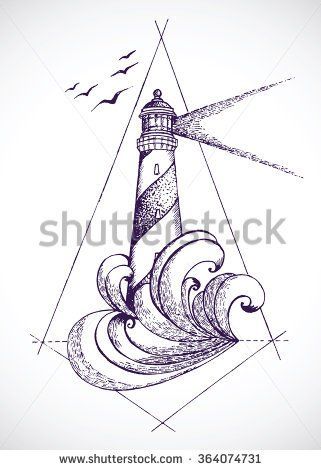 321x470 Sketch Of Lighthouse Vector Sketch Hand Drawn Illustration
