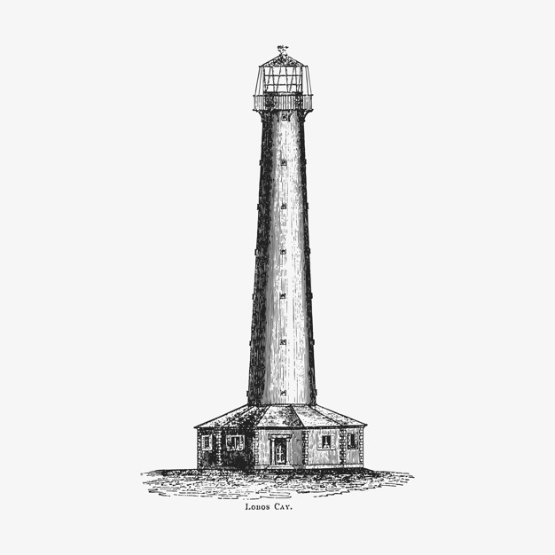 Lighthouse Vintage Drawing Vector Free Download 626x626 Lighthouse Vintage Drawing Vector Free Download