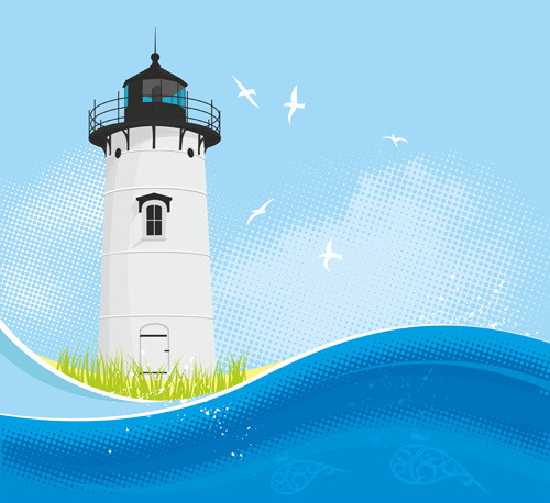 Set Of Lighthouse Vector Free Vector In Encapsulated Postscript 500x458 Set Of Lighthouse Vector Free Vector In Encapsulated Postscript