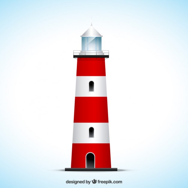 Striped Lighthouse Vector Free Download 626x626 Striped Lighthouse Vector Free Download