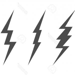 300x300 Simple Hand Drawn Doodle Of A Lightning Bolt Vector Catchsplace
