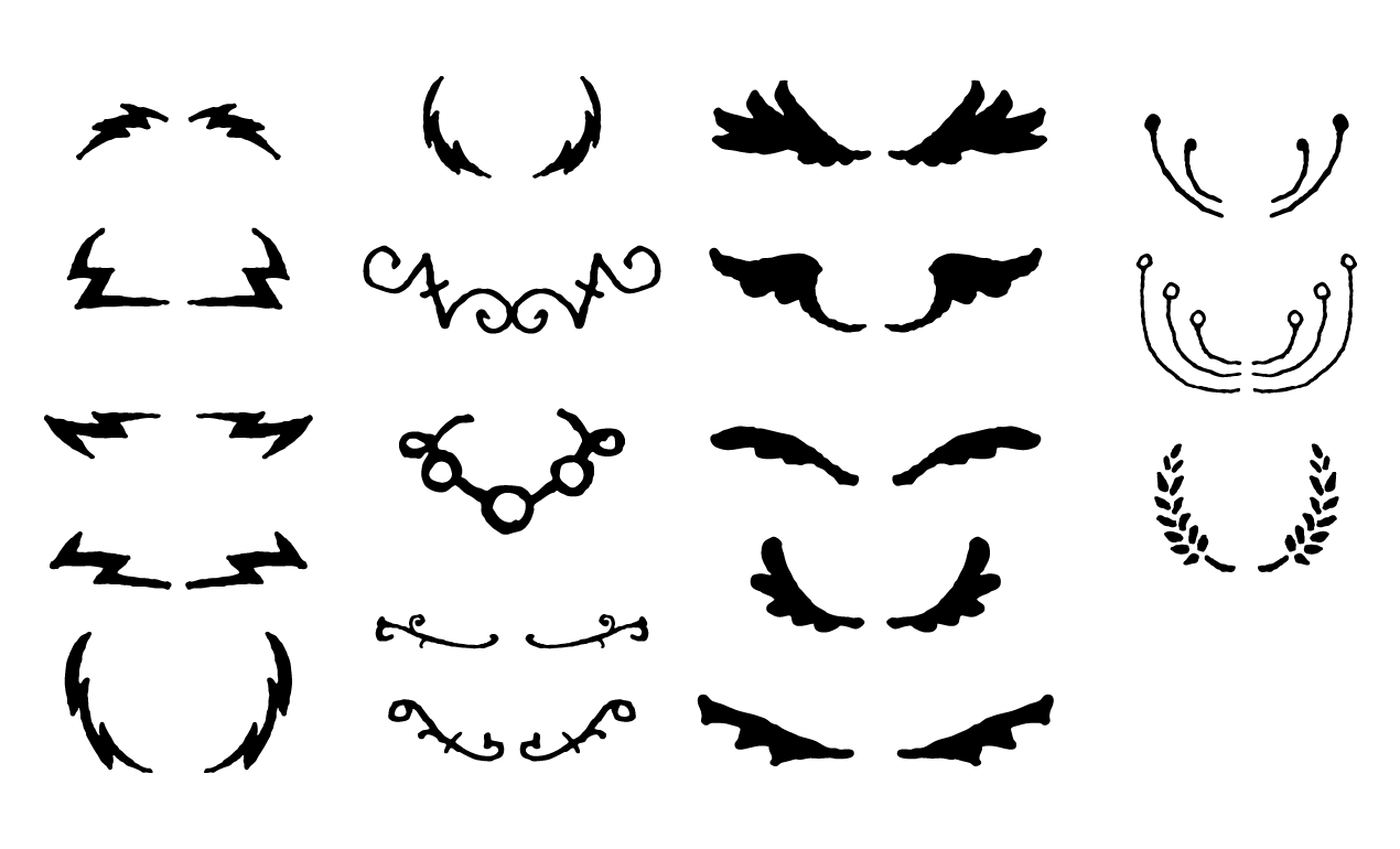 1270x770 Wings, Laurels, And Lightning Bolts Vector Pack