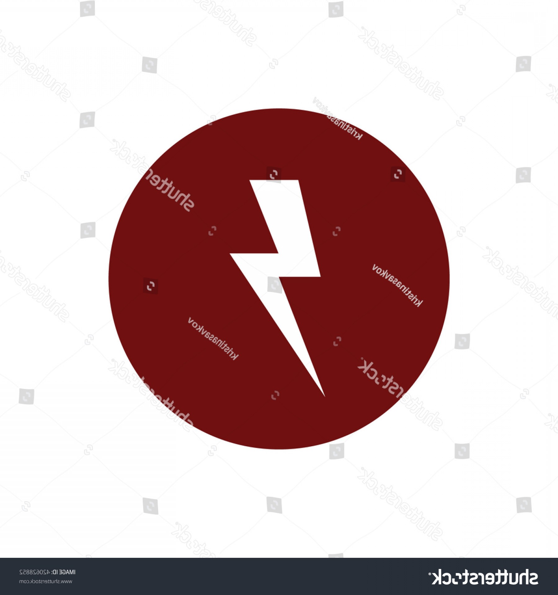 1800x1920 Lighting Bolt Vector Icon Red Circle Savoyuptown
