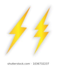 245x280 Lighting Bolt Vector Isolated Stock Pearls Lighting