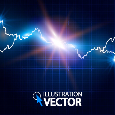 397x397 Lightning Effect Blue Background Vector Free Vector