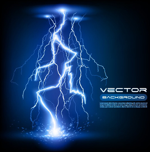 480x485 Set Of Lightning Flash Elements Background Vector Free Vector