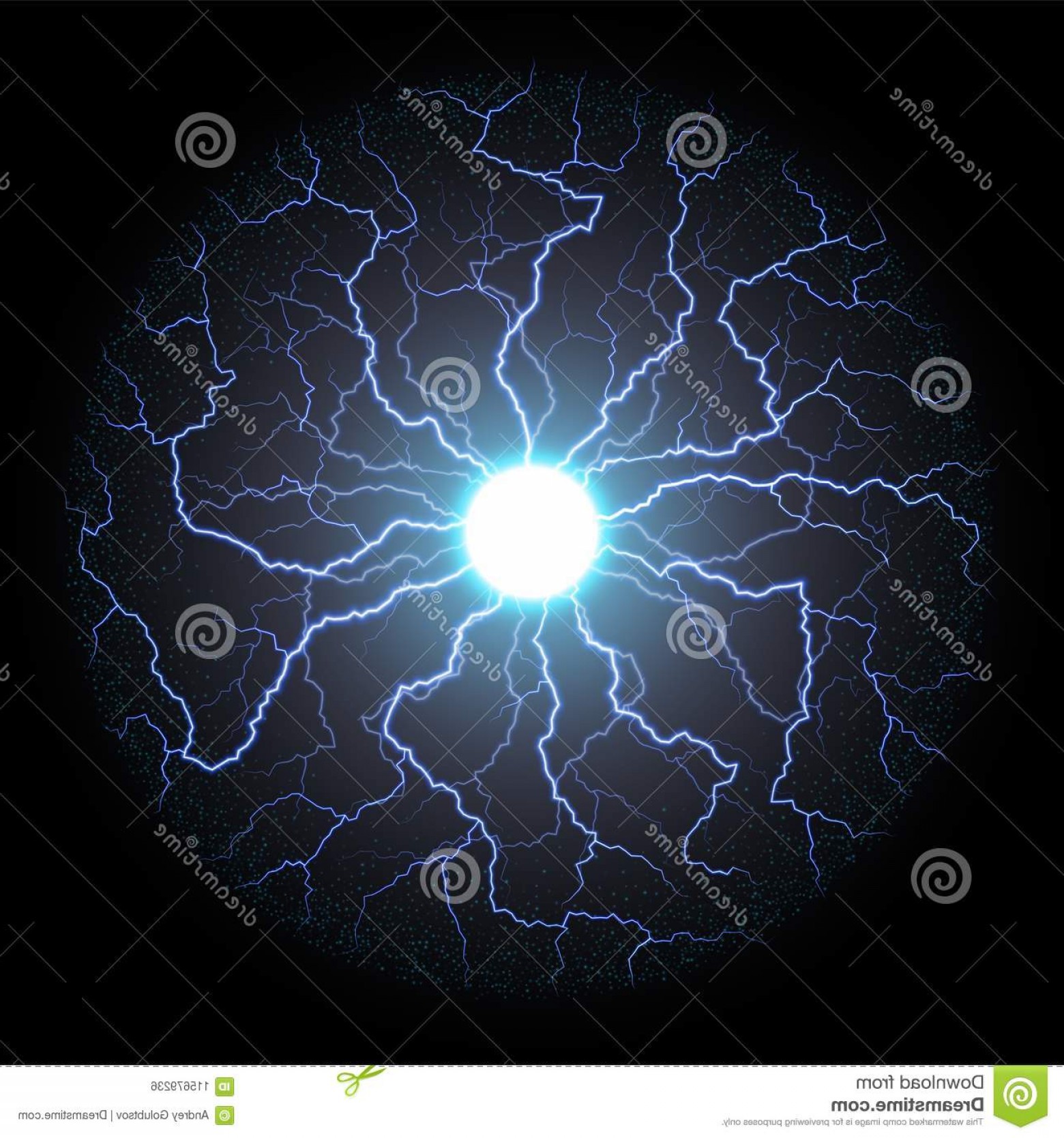 1560x1668 Blue Electric Flash Lightning Circle Electricity Light Bolt Black