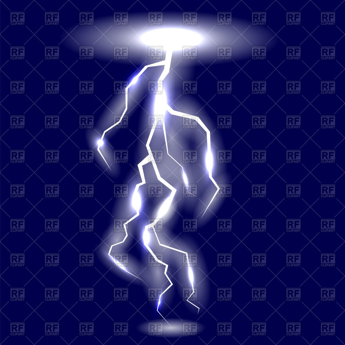 1200x1200 White Lightning On Blue Background Vector Image Of Backgrounds