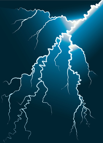 433x600 Bright Lightning Background Vector Design Free Vector