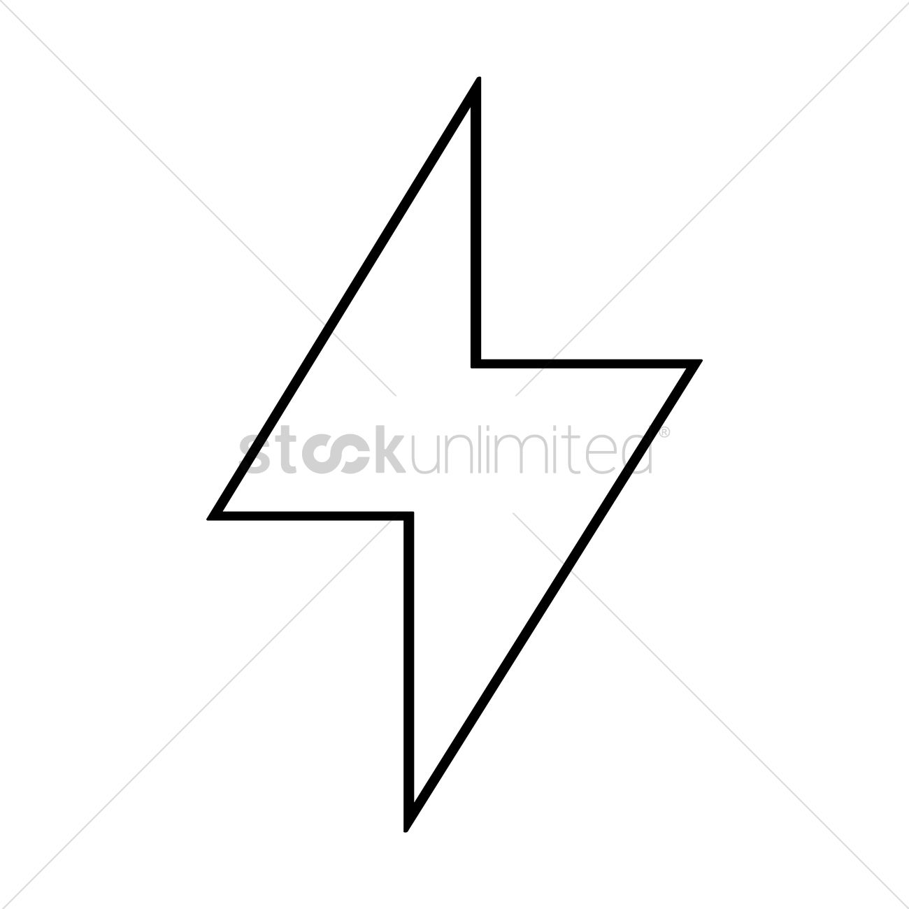 1300x1300 Lightning Bolt Vector Image