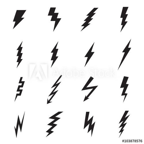 Lightning Bolt Vector at Vectorified.com | Collection of Lightning Bolt ...