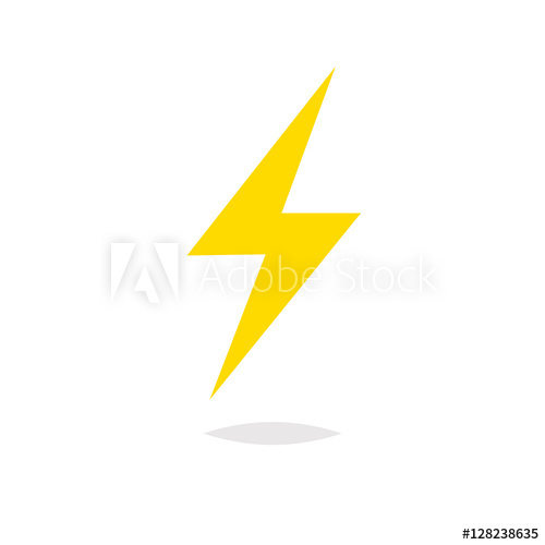 500x500 Lightning Bolt Vector