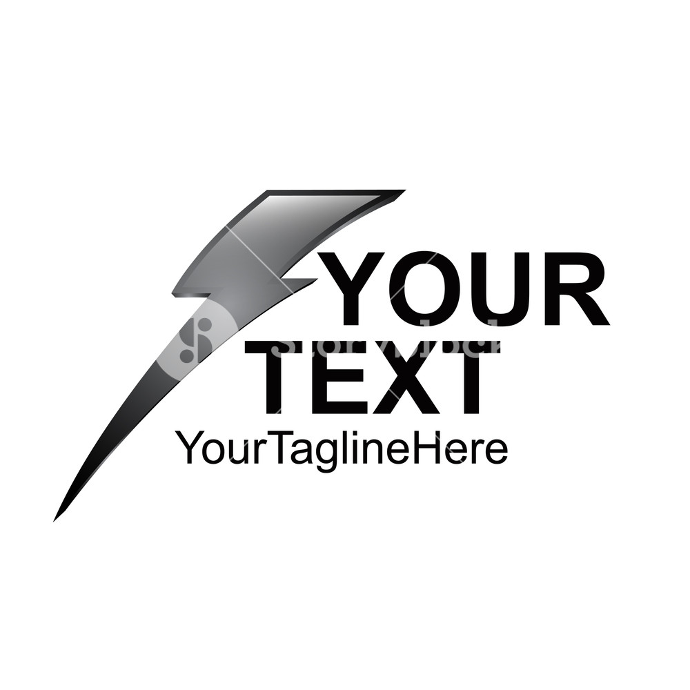 1000x1000 Lightning Bolt Vector Icon Royalty Free Stock Image