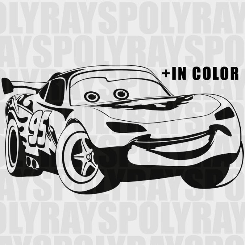 794x794 Lightning Mcqueen Car Instant Download Disney Mcqueen Etsy