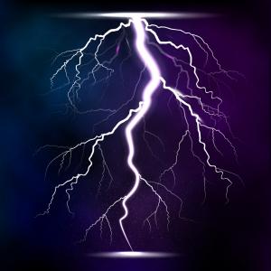 300x300 Lightning Storm Strike Realistic D Light Lighting Vector