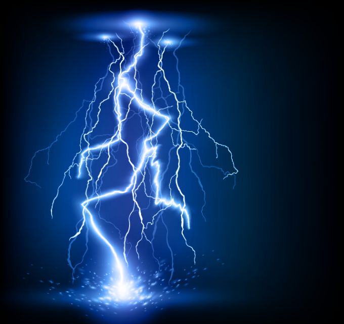 680x642 Lightning Vector Art Images