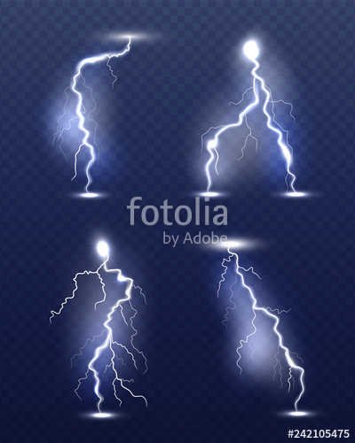400x500 Lightning Realistic Energy Glow Special Weather Storm Effects