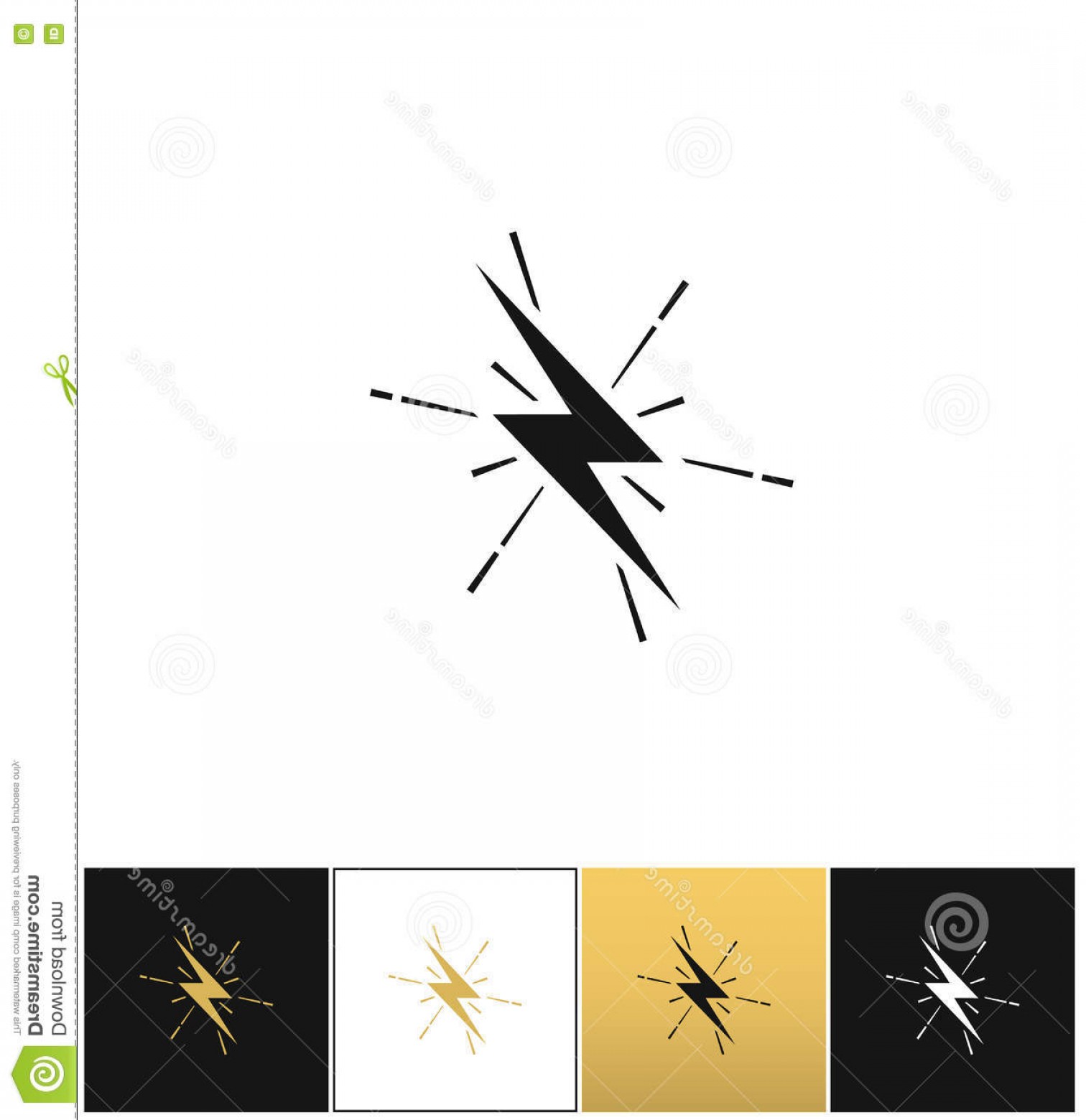 1512x1560 Stock Illustration Lightning Thunderbolt Sign Strike Electric Bolt