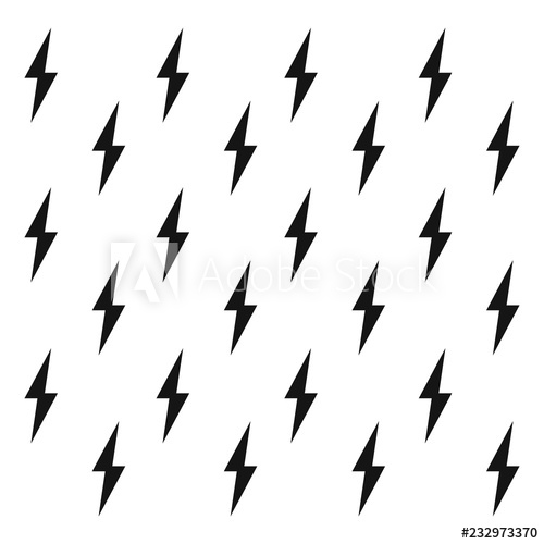 500x500 Lightning Bolts Pattern Thunder Bolt Pattern Energy Lightning