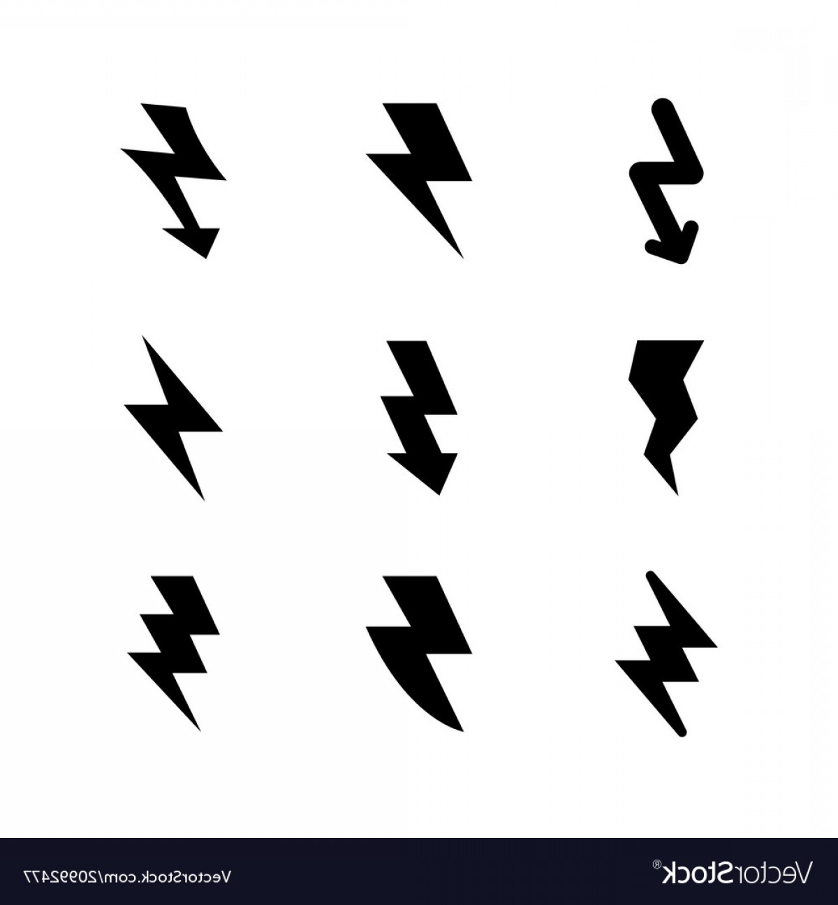 1200x1296 Set Icons Of Lightning Vector Cultracing