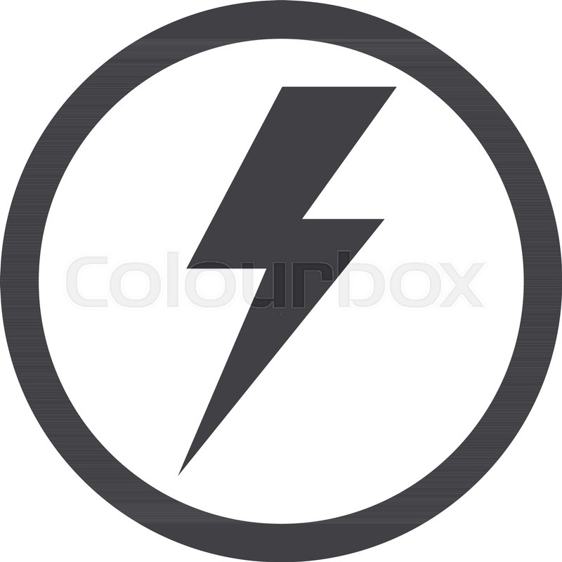 800x800 Thunder Icon Lightning Vector Stock Vector Colourbox