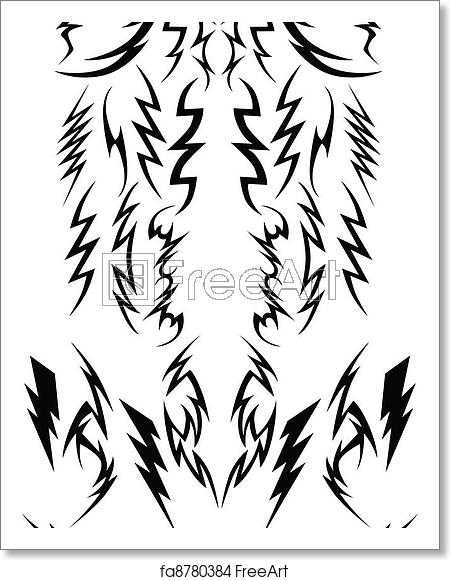 450x580 Free Art Print Of Lightning Bolts Image Collection Vector Images