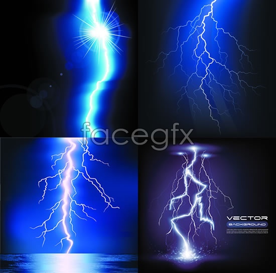 550x544 Strong Light Lightning Vector Over Millions Vectors, Stock