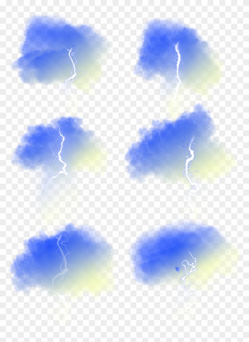 840x1154 Gradient Lightning Blue Yellow Vector Png