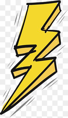 260x446 Thunder And Lightning Effect, Vector Png, Yellow Lightning