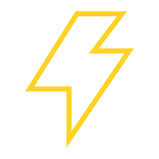 512x512 Lightning Bolt Stroke Icon