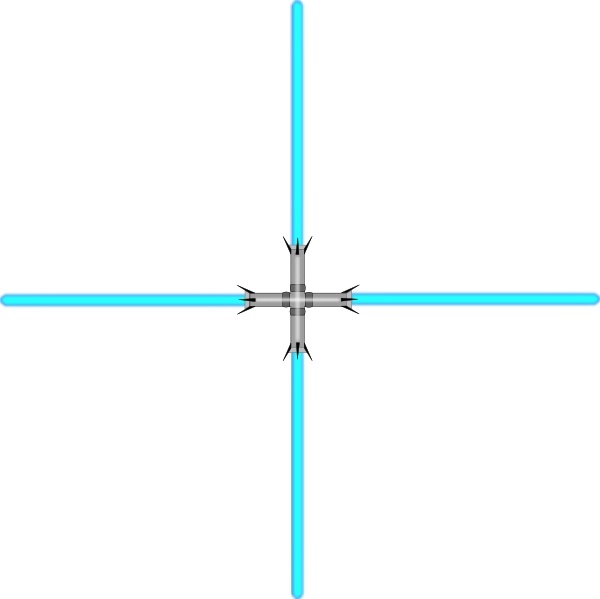 600x599 Lightsaber Quad Clip Art Free Vector In Open Office Drawing