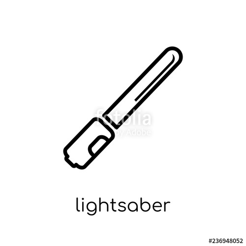 500x500 Lightsaber Icon From Entertainment Collection Stock Image