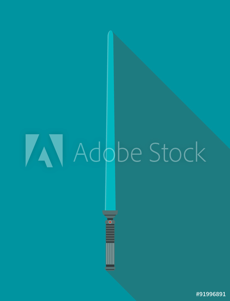 764x1000 Photo Art Print Vector Illustration Lightsaber Europosters