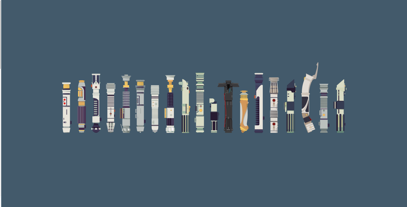 1346x686 Free Vector Art Lightsabers