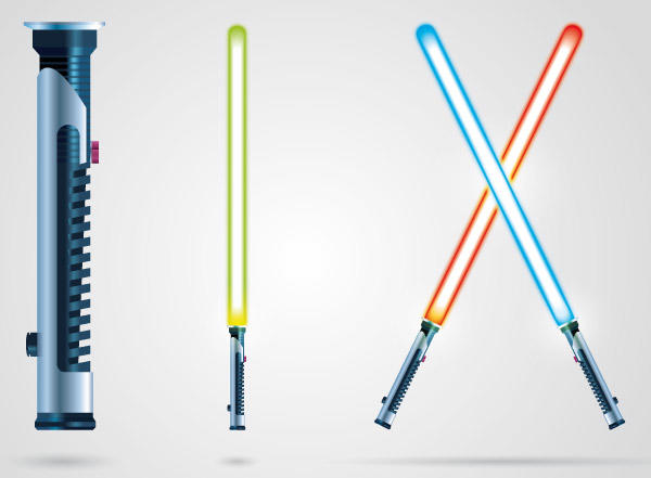 600x441 Free Vector Lightsaber