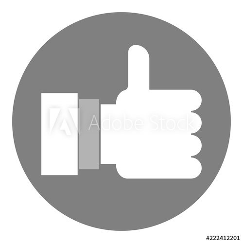 500x500 Like Button Vector Icon