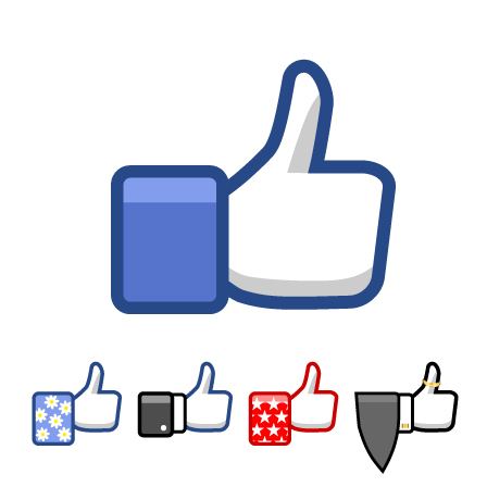 448x448 Like Button Free Vector Graphic Download